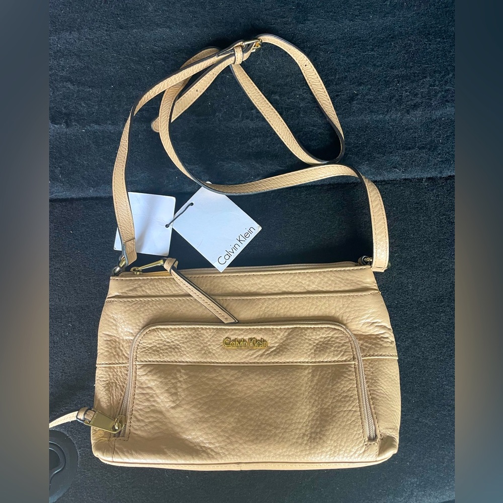 Calvin Klein Tan Crossbody Purse